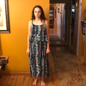 Tie dye maxi dress